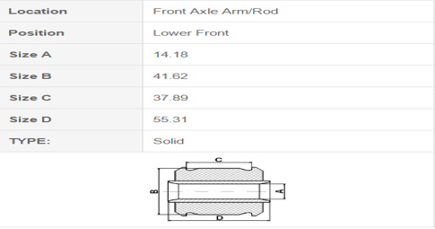 丰田橡胶衬套 悬架衬套 臂衬套 适用于 RAV4 48654-42020