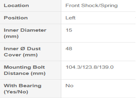 日产减震器支柱安装座适用于蓝鸟 54321-ED001
