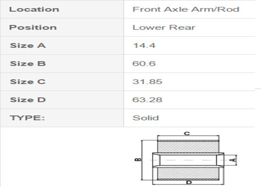 丰田悬架衬套适用于雷克萨斯 Es 丰田凯美瑞 48655-28020