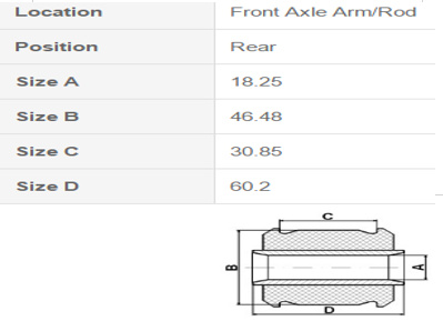 丰田卡罗拉悬架衬套 48655-12050