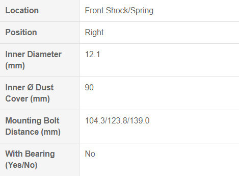 适用于 Rogue X-Trail 的日产减震器支柱支架 54320-Jg01b